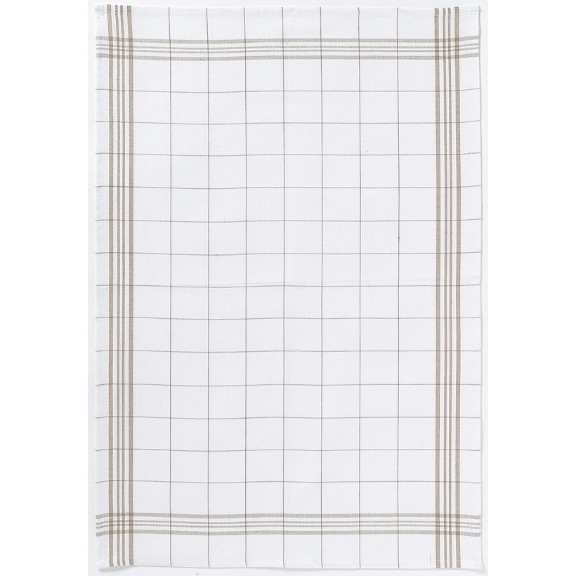 KITCHEN TOWEL WINKLER CARREAUX TAUPE 50x70 100% COTTON