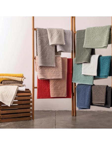 BATHMAT VIVARAISE ENZO AUBEPINE 70x140 100% COTTON