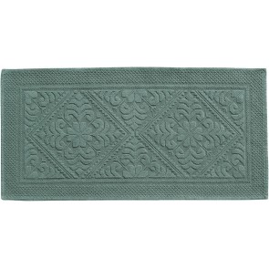 BATHMAT VIVARAISE ENZO VERT DE GRIS 54x110 100% COTTON