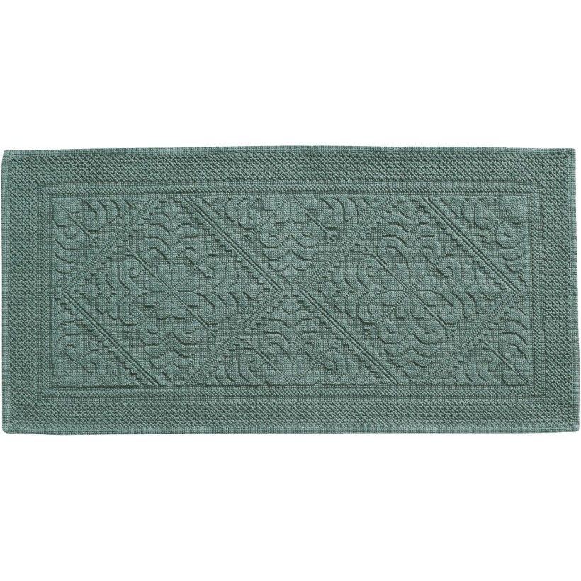 BATHMAT VIVARAISE ENZO VERT DE GRIS 54x110 100% COTTON