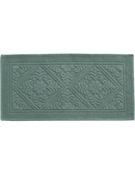 BATHMAT VIVARAISE ENZO VERT DE GRIS 54x110 100% COTTON