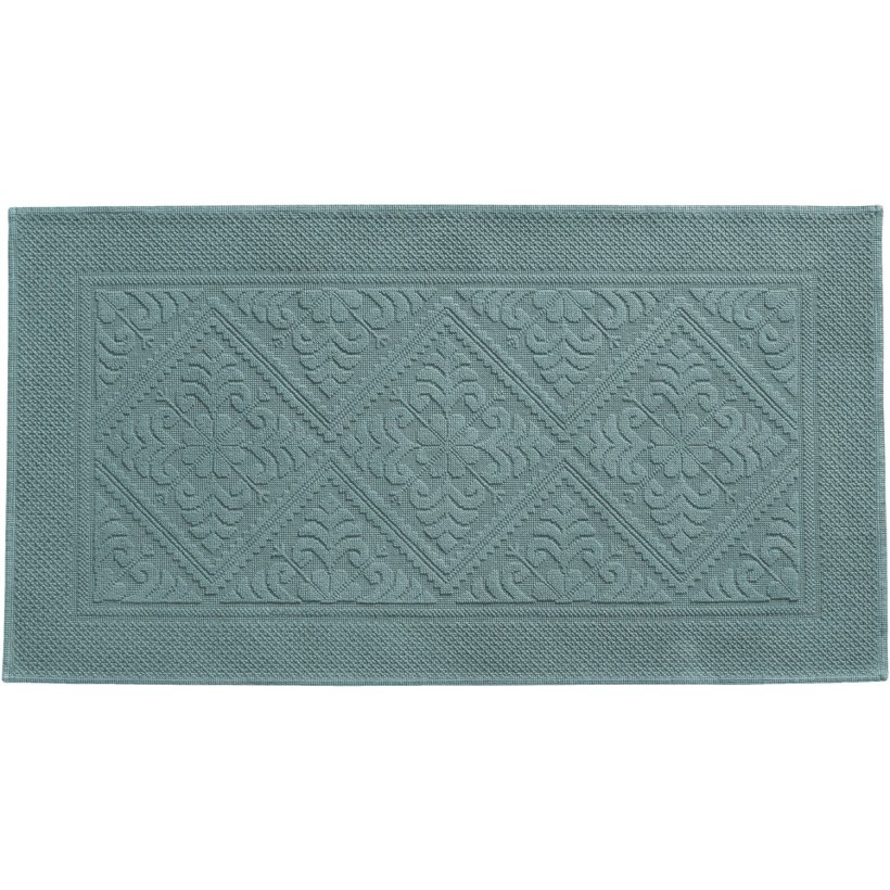 BATHMAT VIVARAISE ENZO VERT DE GRIS 70x140 100% COTTON
