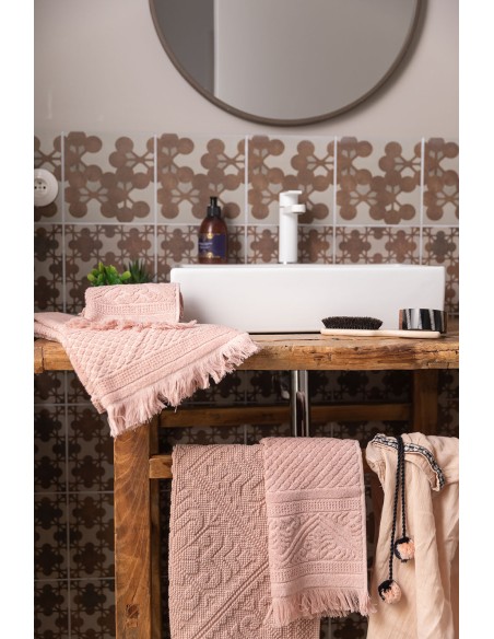 BATHMAT VIVARAISE ENZO AUBEPINE 54x110 100% COTTON