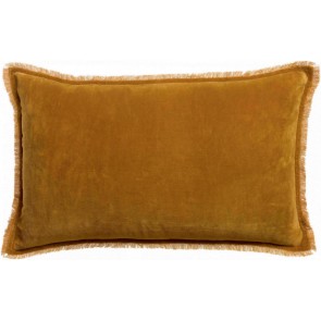 CUSHION VIVARAISE FARA SAFRAN 40x65 100% VELVET COTTON