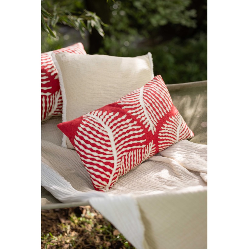 CUSHION VIVARAISE FLORA PAPAYE 30x50 100% COTTON