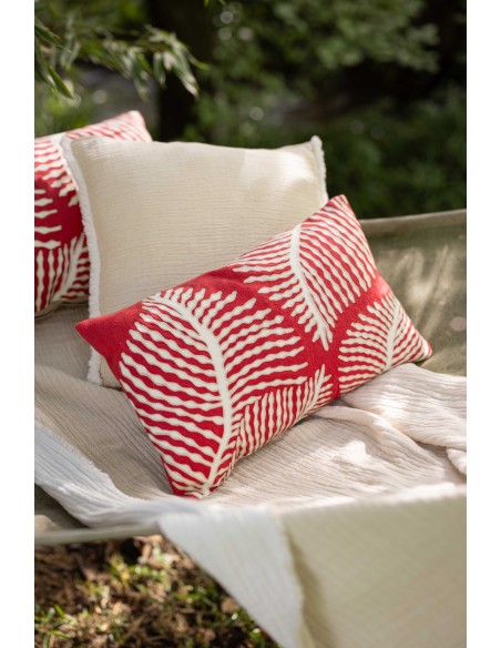 CUSHION VIVARAISE FLORA PAPAYE 30x50 100% COTTON