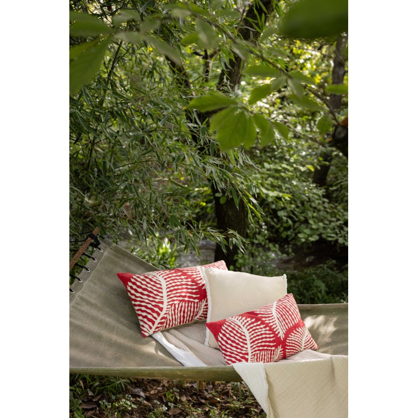CUSHION VIVARAISE FLORA PAPAYE 30x50 100% COTTON