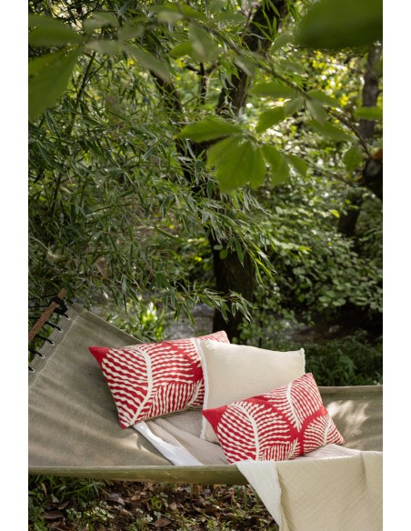CUSHION VIVARAISE FLORA PAPAYE 30x50 100% COTTON