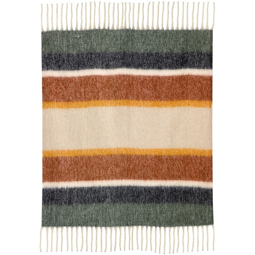 ΡΙΧΤΑΡΙ VIVARAISE STRIPE ROUILLE 130x160 100% ΑΝΑΚΥΚΛΩΜΕΝΟ ΠΟΛΥΕΣΤΕΡ