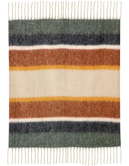 ΡΙΧΤΑΡΙ VIVARAISE STRIPE ROUILLE 130x160 100% ΑΝΑΚΥΚΛΩΜΕΝΟ ΠΟΛΥΕΣΤΕΡ