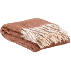 THROW VIVARAISE ISABEL UNI ROUILLE 130x160 100% RECYCLED POLYESTER