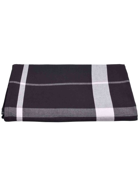 TABLECLOTH LA CERISE LA NONNA CAVIAR 160X250 100% ORGANIC COTTON