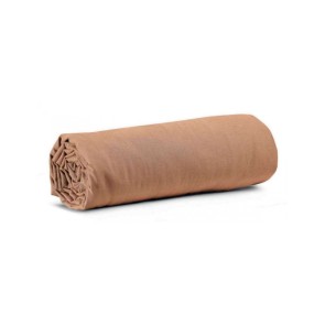 FITTED SHEET VIVARAISE CALITA 140x190 CANNELLE 100% COTTON