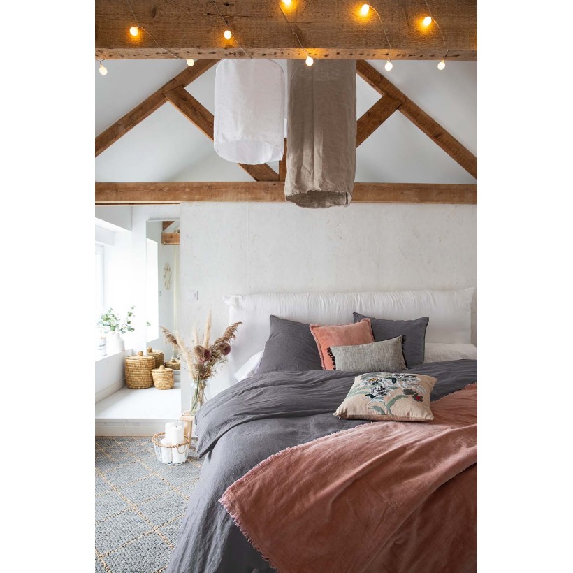 DUVET COVER VIVARAISE ZEFF LIT ORAGE 240x220 100% STONEWASHED LINEN