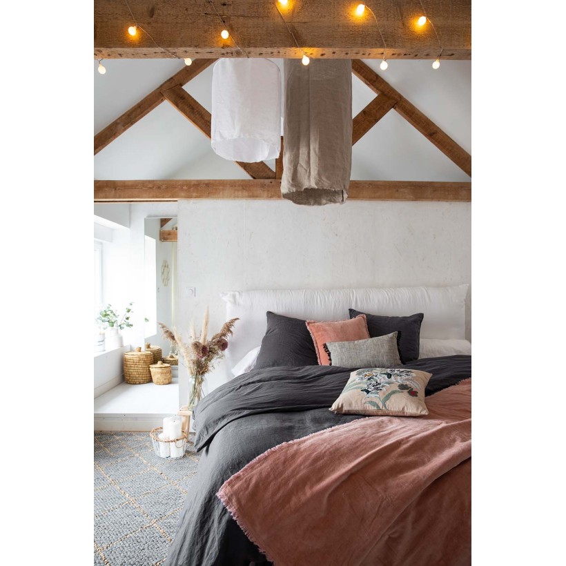 DUVET COVER VIVARAISE ZEFF LIT TONNERRE 240x220 100% STONEWASHED LINEN