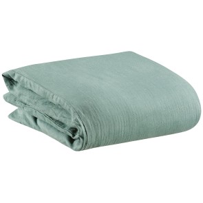 DUVET COVER VIVARAISE ZEFF LIT VERT DE GRIS 240x220 100% STONEWASHED LINEN