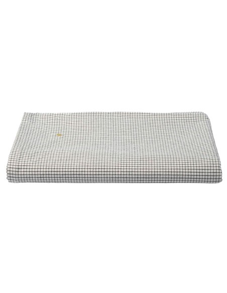 TABLECLOTH LA CERISE GUSTAVE CAVIAR 160x250 100% ORGANIC COTTON