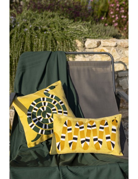 ΧΕΙΡΟΠΟΙΗΤΟ ΜΑΞΙΛΑΡΙ VIVARAISE YOKA MANGUE 45X45 100% ΒΑΜΒΑΚΙ
