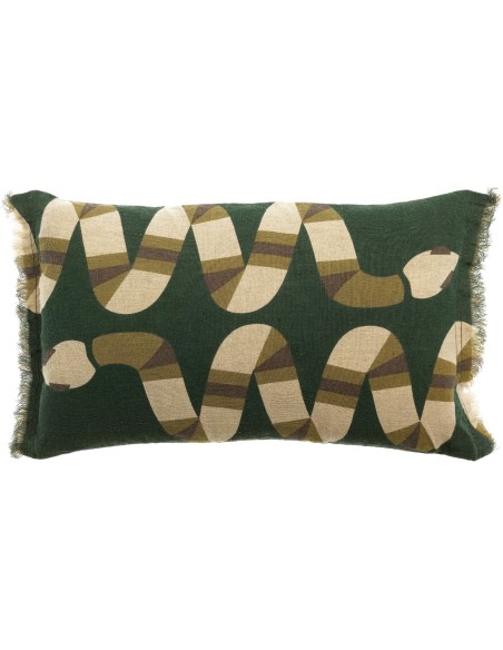 CUSHION VIVARAISE YOKA IMPRIME ABYSSE 30X50 100%LINEN