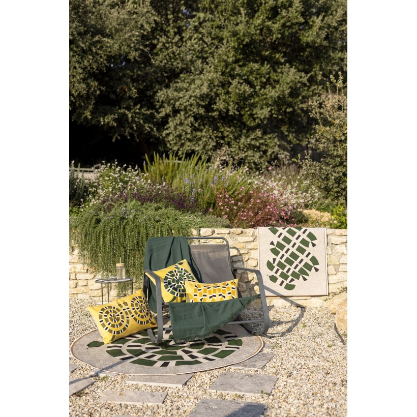 OUTDOOR RUG YOKA IMPRIME NATUREL 70X200 74%POLYPROPYLENE 26%POLYESTER