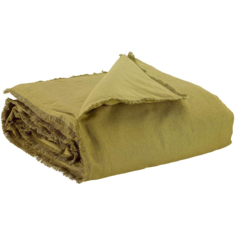 SOFA RUNNER VIVARAISE LALY CEDRE 85x200 50% LINEN 50% COTTON