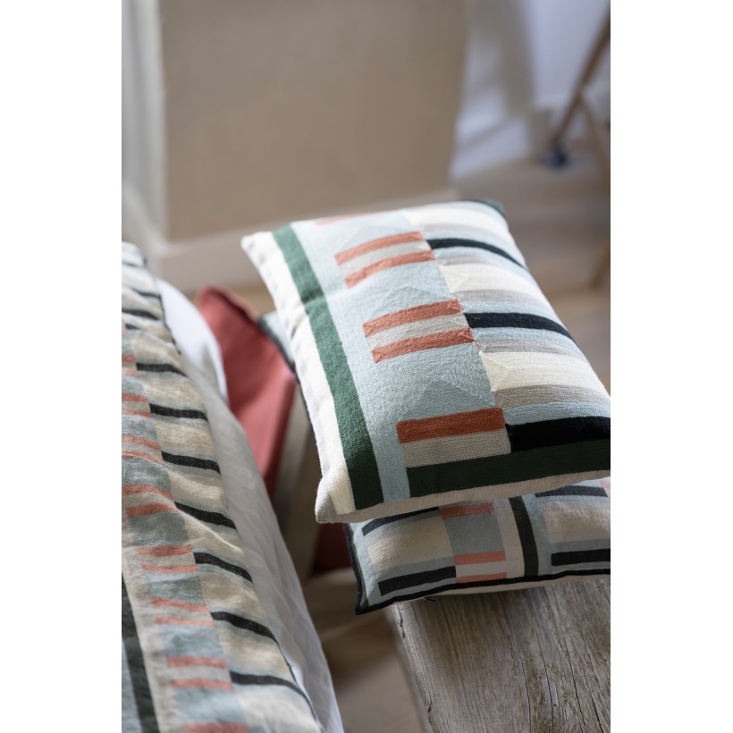 HANDMADE CUSHION VIVARAISE JASON CIEL 45x45100%COTTON