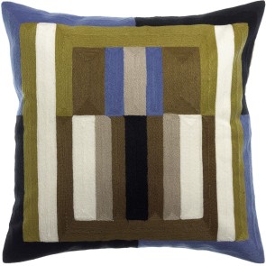 HANDMADE CUSHION VIVARAISE JASON CEDRE 45X45 100%COTTON