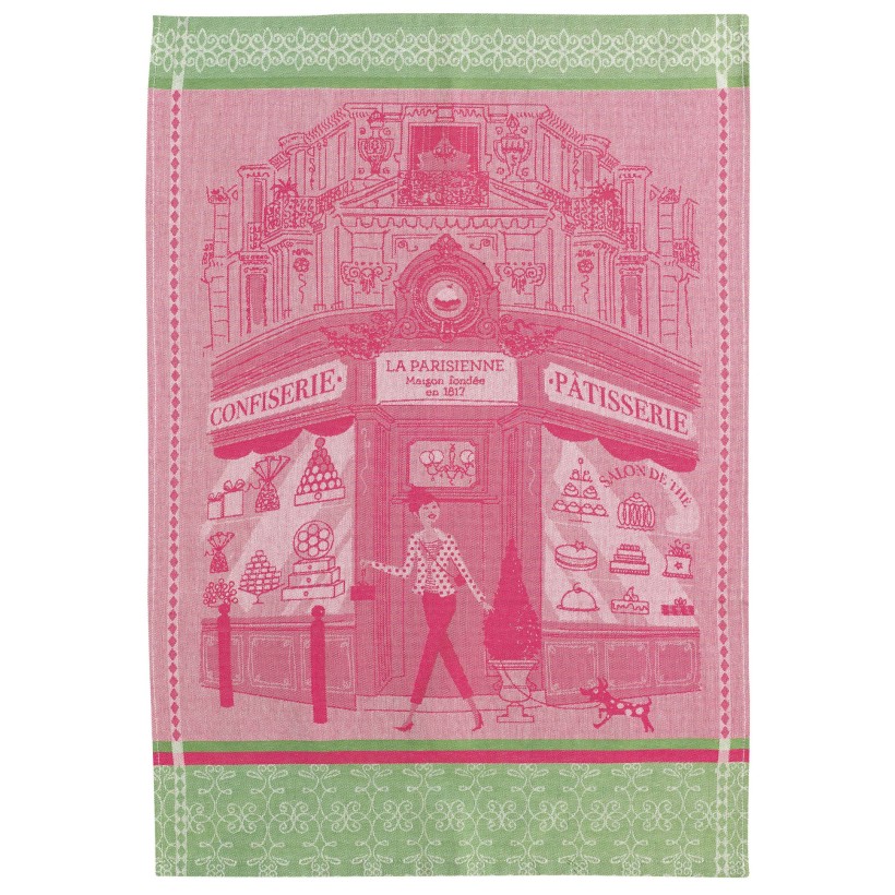 KITCHEN TOWEL WINKLER JACQUARD PATISSERIE ROSE 50x70 100% COTTON