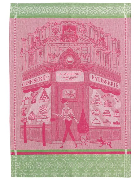 KITCHEN TOWEL WINKLER JACQUARD PATISSERIE ROSE 50x70 100% COTTON