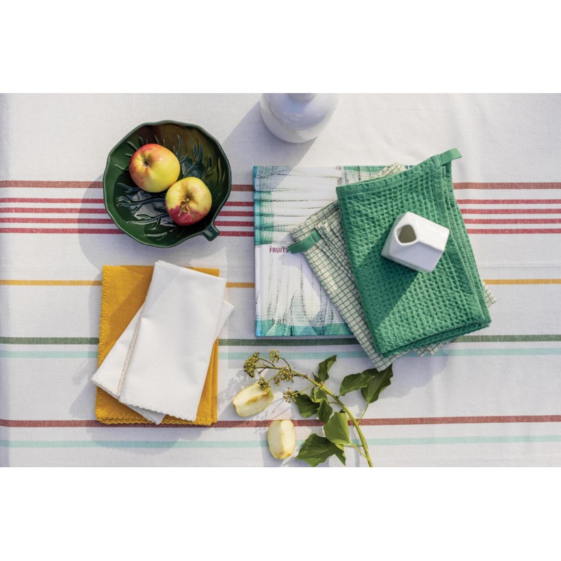 TABLECLOTH WINKLER ERINA MULTI 170x170 100% COTTON