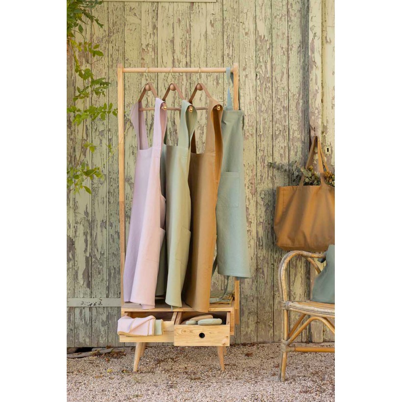 KITCHEN APRON WINKLER HARU AMANDE 78X100 100% RECYCLED COTTON