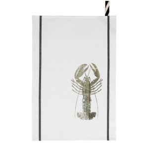 KITCHEN TOWEL LA CERISE HOMARD ORAGE 50X70 100% ORGANIC COTTON