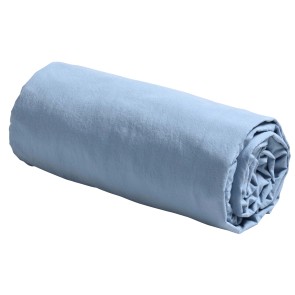 ΣΕΝΤΟΝΙ ΜΕ ΛΑΣΤΙΧΟ LA CERISE CELESTE BLUETIFUL 160x200 100% ΟΡΓΑΝΙΚΟ ΒΑΜΒΑΚΙ PERCALE
