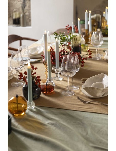 ΤΡΑΠΕΖΟΜΑΝΤΗΛΟ WINKLER GRACE FICELLE 170x350 100% ΒΑΜΒΑΚΙ