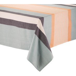 TABLECLOTH WINKLER YUNA AZUR 170x250  WITH PROTECTIVE COATING 100% RECYCLED COTTON