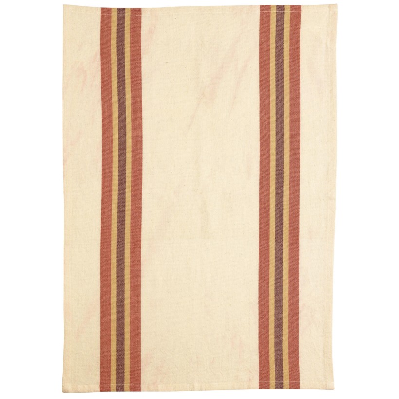 KITCHEN TOWEL WINKLER YUNA TERRACOTTA NATUREL 50x70 100% RECYCLED COTTON