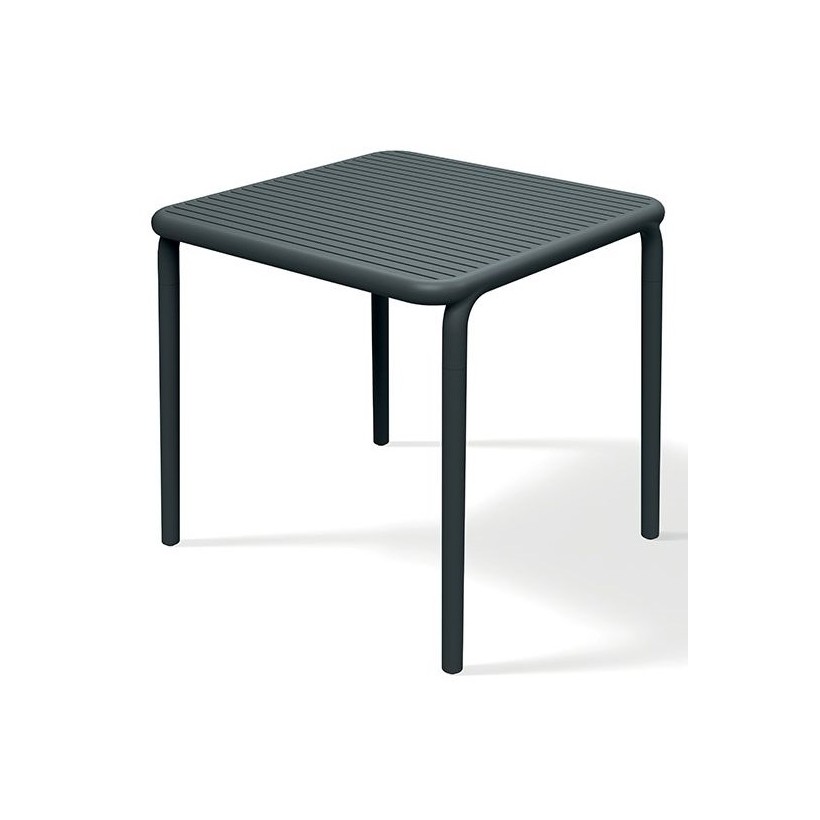 ΤΡΑΠΕΖΙ BRENE ΜΑΥΡΟ 80x80x75 PP - GLASS FIBERS ΕΞΩΤΕΡΙΚΟΥ ΧΩΡΟΥ