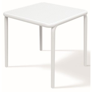 ΤΡΑΠΕΖΙ BRENE ΛΕΥΚΟ 80x80x75 PP - GLASS FIBERS ΕΞΩΤΕΡΙΚΟΥ ΧΩΡΟΥ