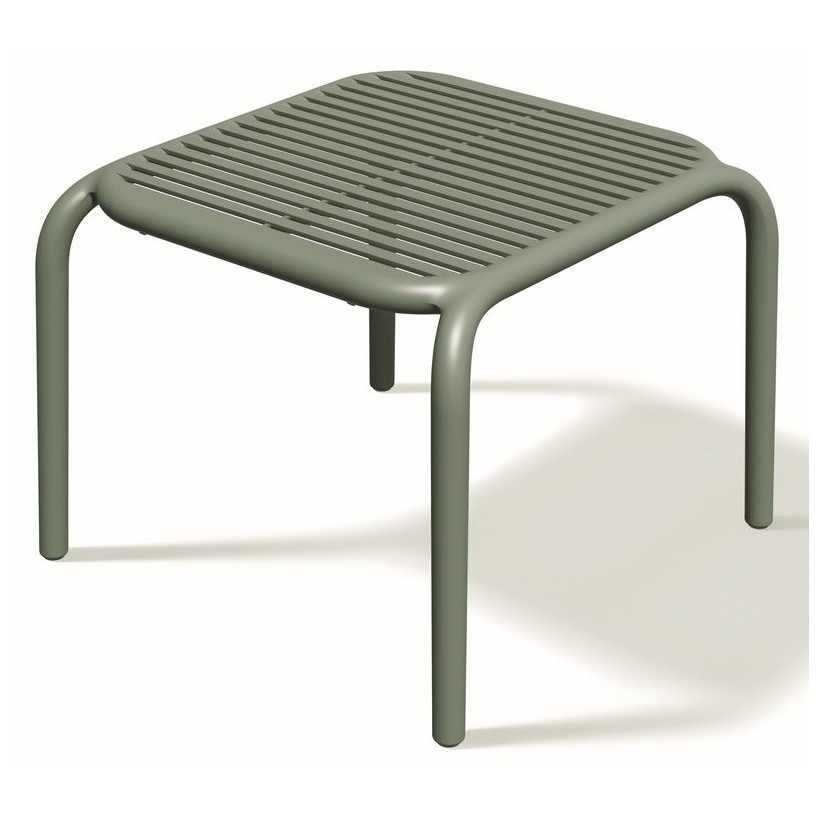 OUTDOOR SIDE TABLE BRENE GREEN PP- GLASS FIBERS 54x53x42
