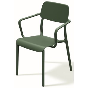 ΚΑΡΕΚΛΑ ΜΕ ΜΠΡΑΤΣΑ RIMO ΠΡΑΣΙΝΗ PP GLASS FIBER 57x55x84 ΕΞΩΤΕΡΙΚΟΥ ΧΩΡΟΥ