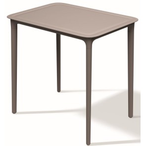 TΡΑΠΕΖΙ ΕΞΩΤΕΡΙΚΟΥ ΧΩΡΟΥ RIMO ΜΠΕΖ ΓΚΡΙ PP GLASS FIBER 77x57x75