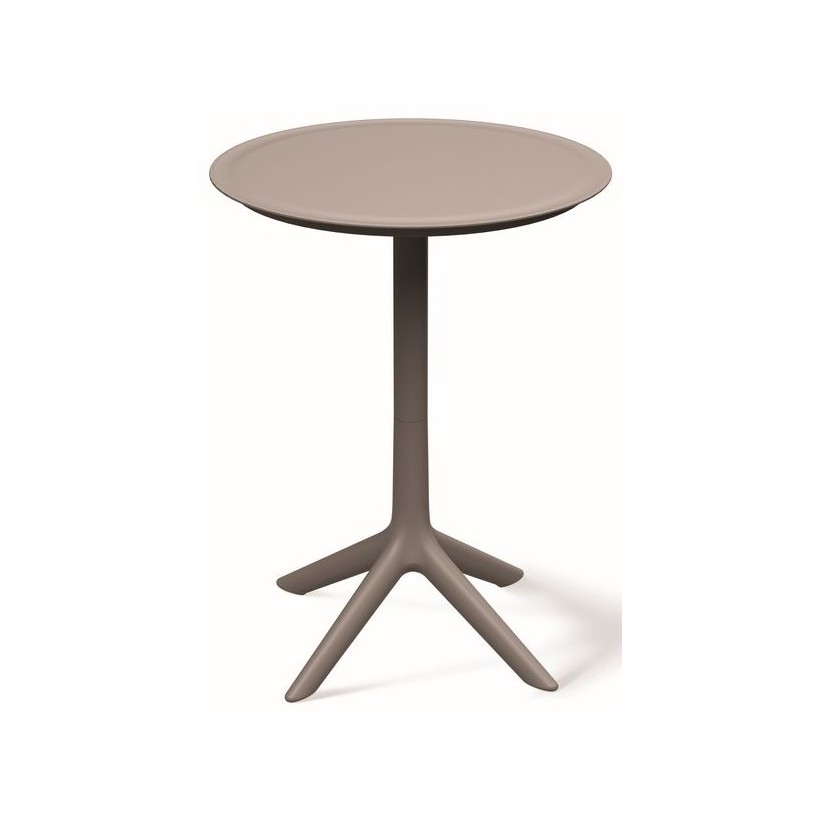 TΡΑΠΕΖΙ ΕΞΩΤΕΡΙΚΟΥ ΧΩΡΟΥ RIMO ΜΠΕΖ ΓΚΡΙ PP GLASS FIBER ROUND 57x75