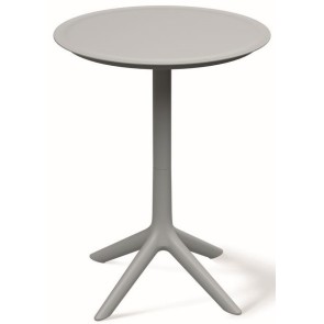 TΡΑΠΕΖΙ ΕΞΩΤΕΡΙΚΟΥ ΧΩΡΟΥ RIMO ΓΚΡΙ PP GLASS FIBER ROUND 57x75