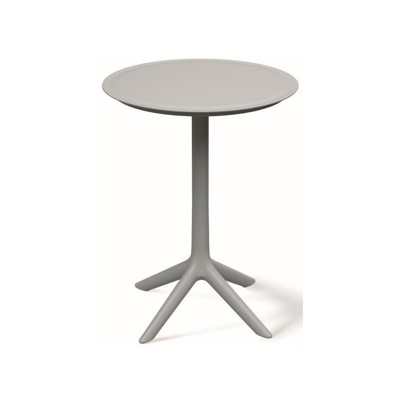 TΡΑΠΕΖΙ ΕΞΩΤΕΡΙΚΟΥ ΧΩΡΟΥ RIMO ΓΚΡΙ PP GLASS FIBER ROUND 57x75