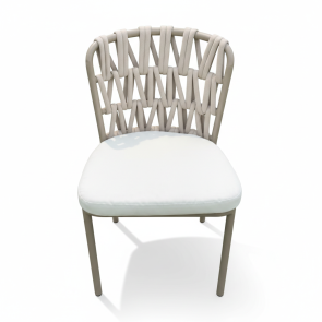 OUTDOOR CHAIR VOUTOUMI 02 59x58x80 ALUMINIUM-ROPE