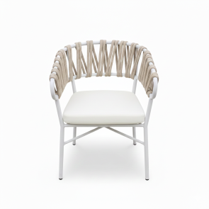 ALIPA 01 59x58x80 CHAIR ALUM-ROPE