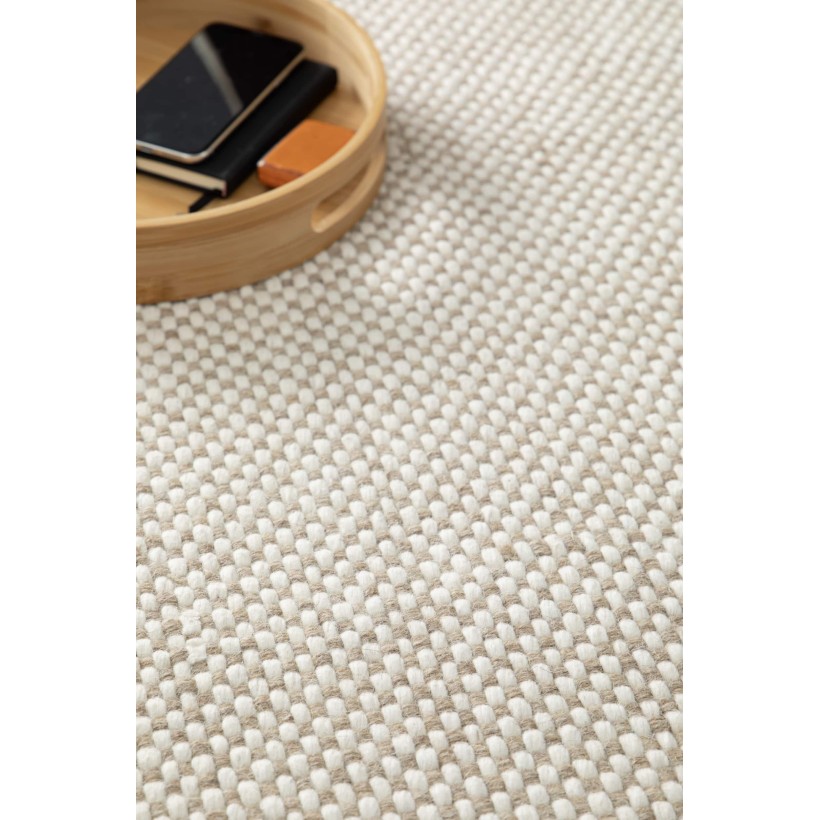 RUG VIVARAISE XENIA NATUREL 120X170 90% WOOL 10% COTTON