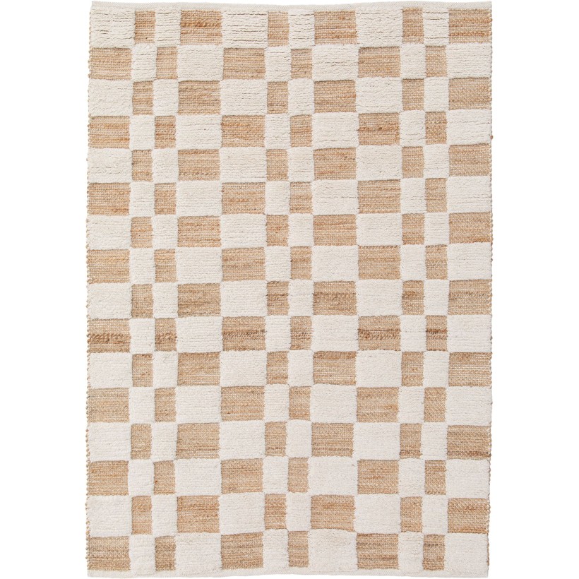 RUG VIVARAISE MILENA NEIGE 160X230 50%JUTE 40%WOLL 10%COTTON