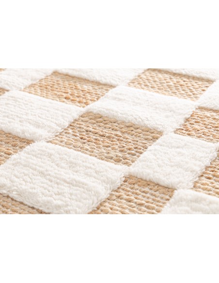 ΧΑΛΙ VIVARAISE MILENA NEIGE 160X230 50%ΓΙΟΥΤΑ 40%ΜΑΛΛΙ 10% ΒΑΜΒΑΚΙ