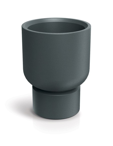 PLASTIC POT ETHICK MOLTA MIDL GRAPHITE D40xH54